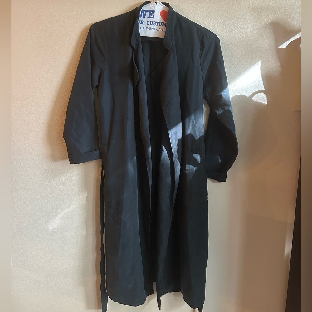 Navy Blue Trench Coat - XS/S